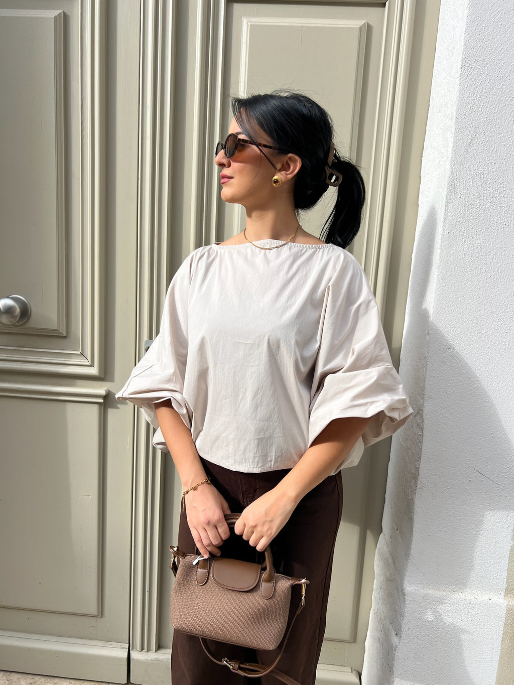 Haut MILA taupe