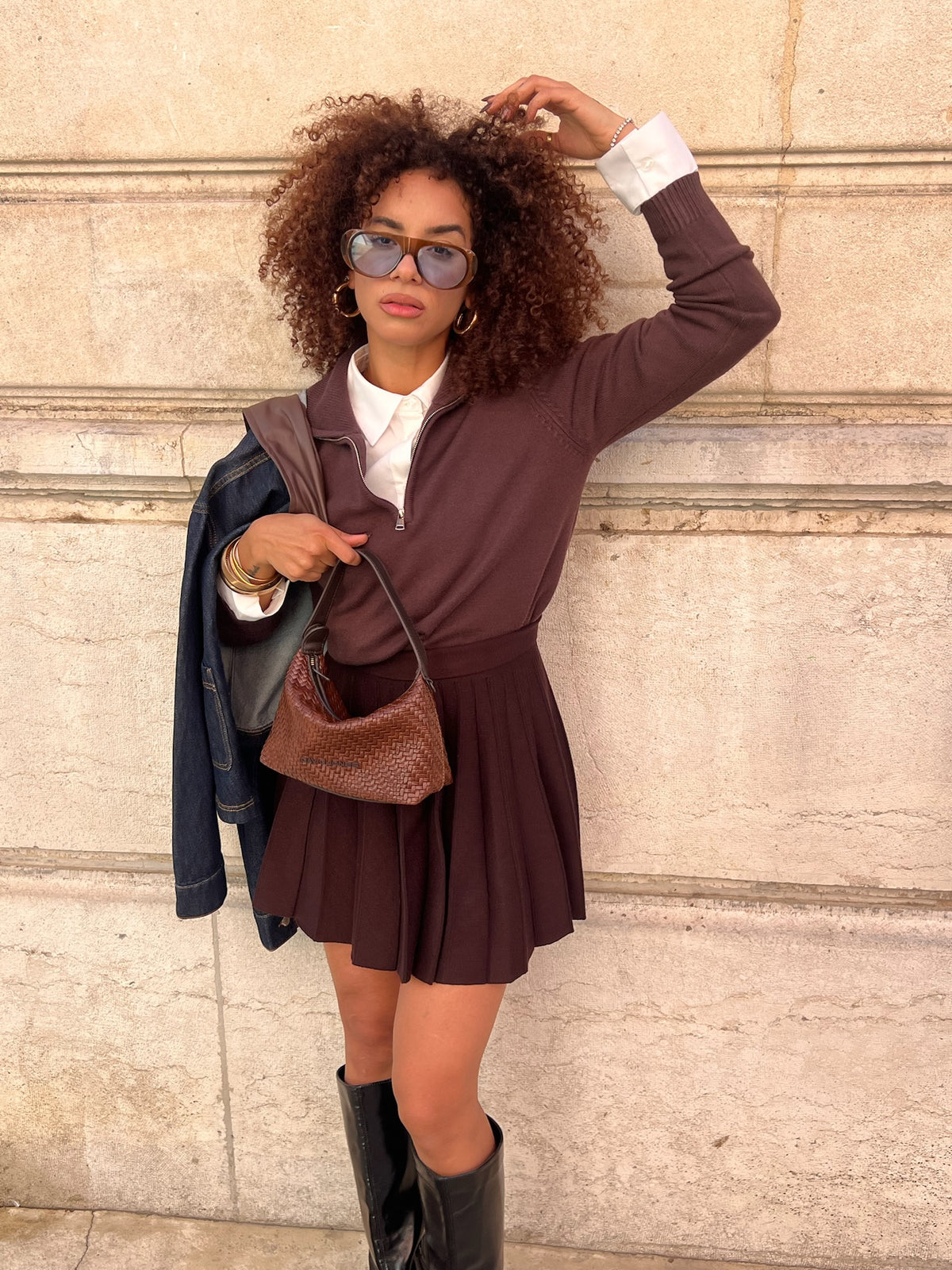 Jupe LOLA marron