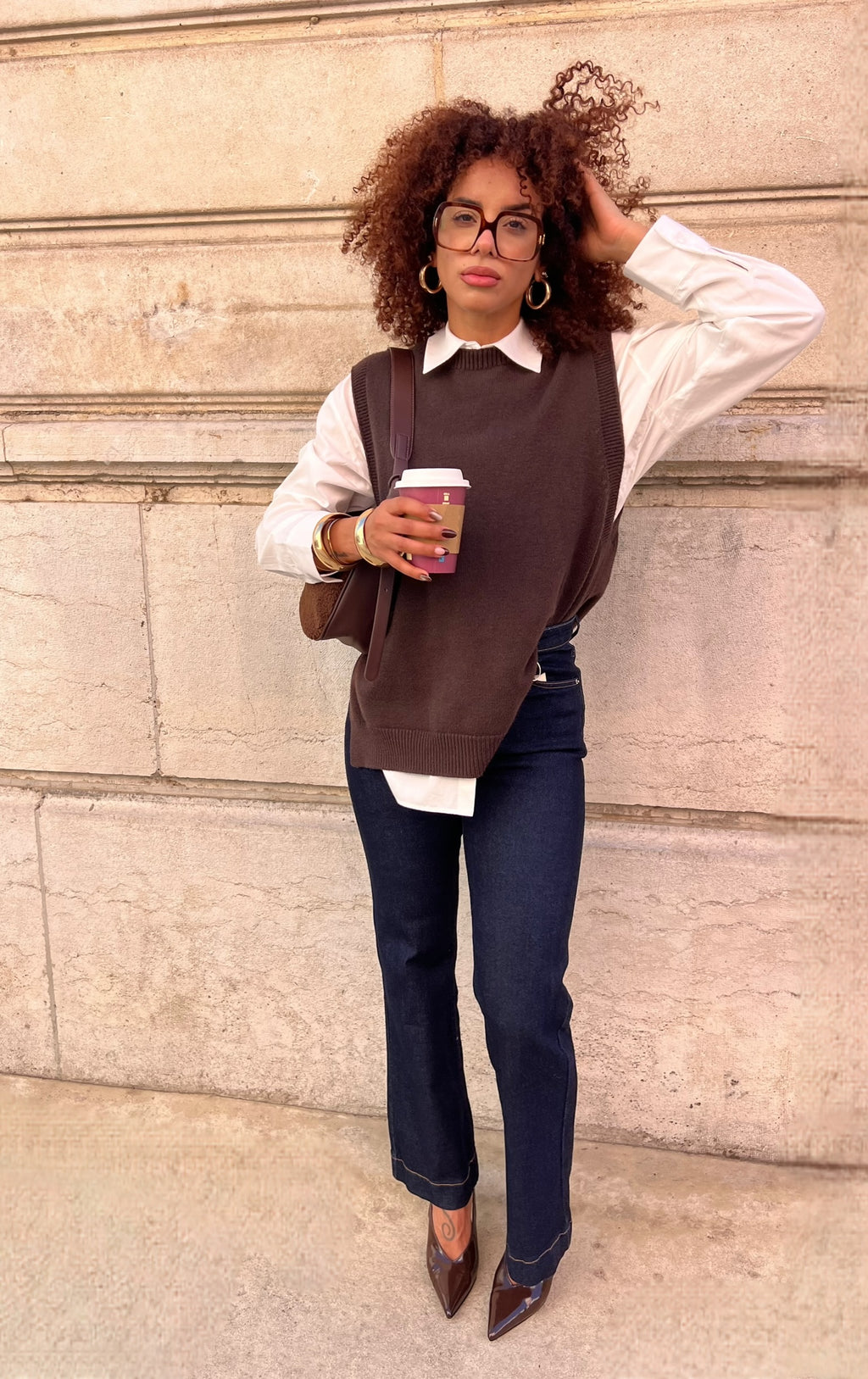 Gilet COCO marron