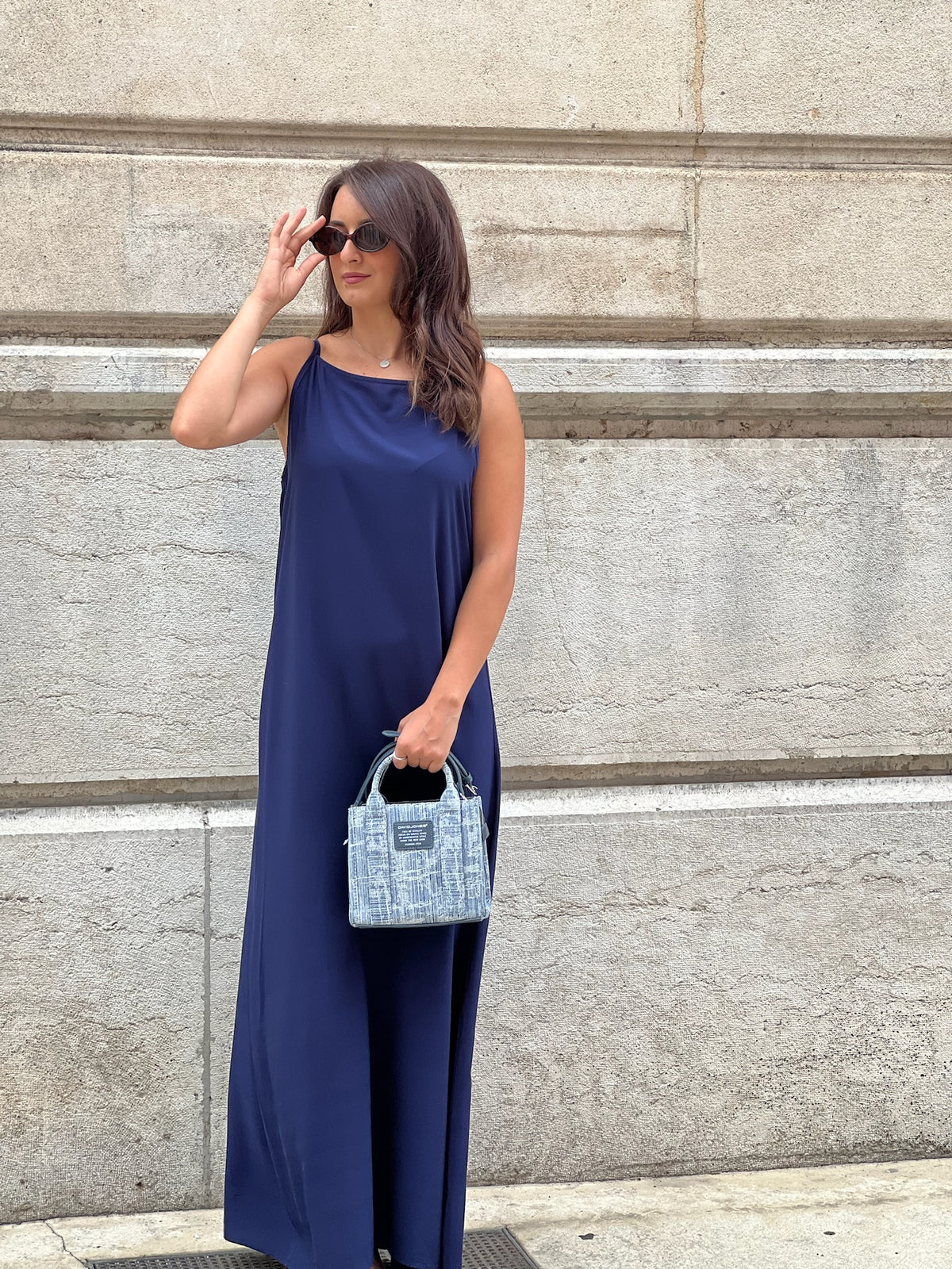 Robe CECILE Bleu Marine