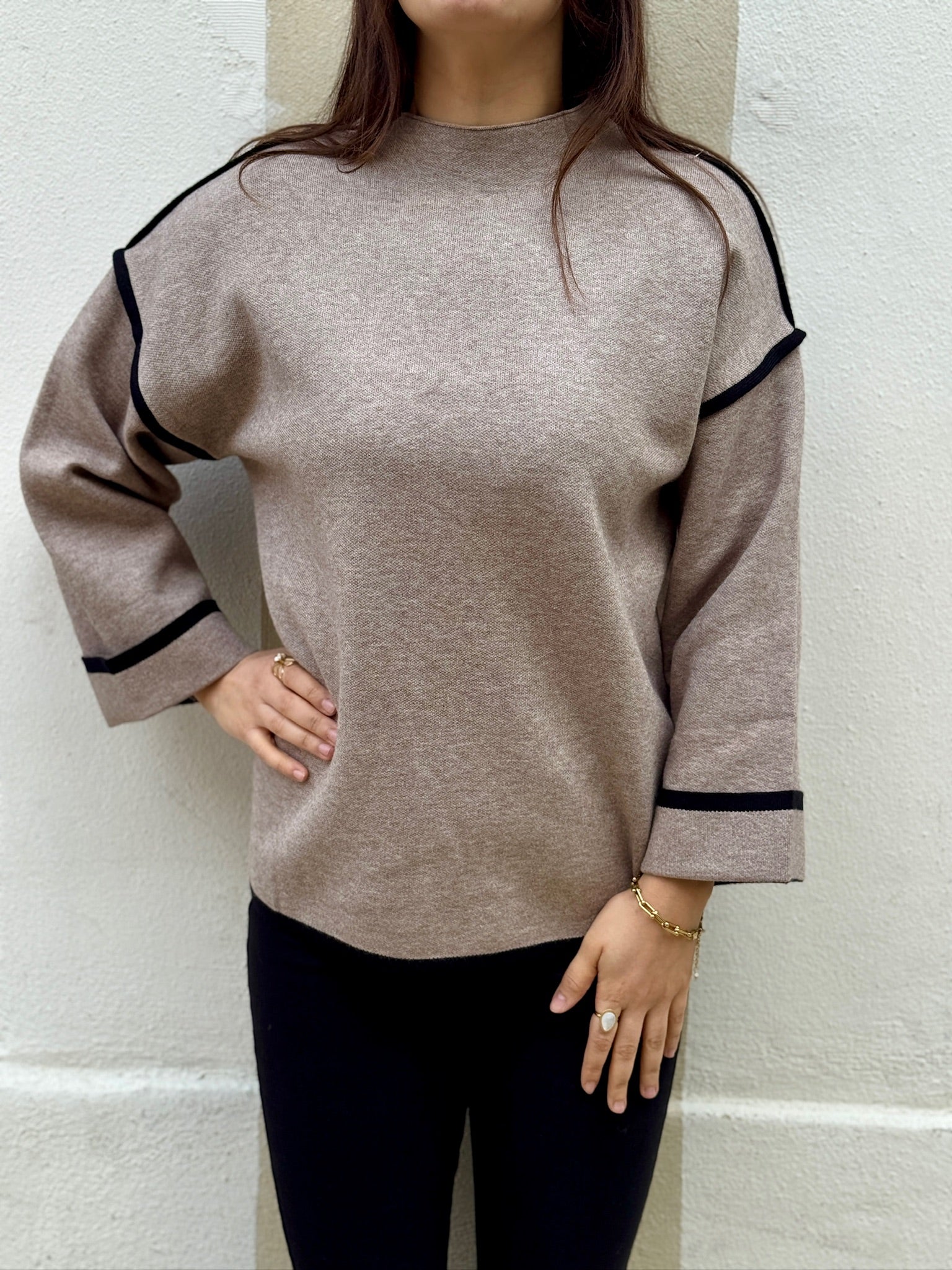 Pull LADY taupe