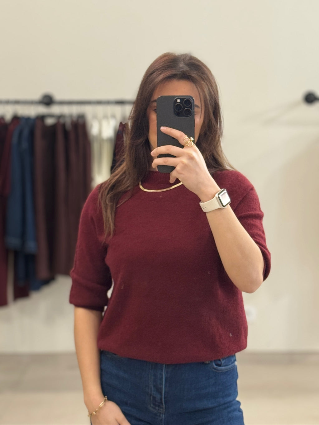 Pull CLASSY bordeaux