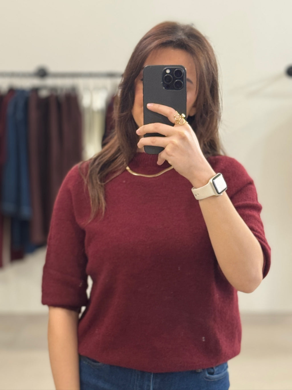 Pull CLASSY bordeaux