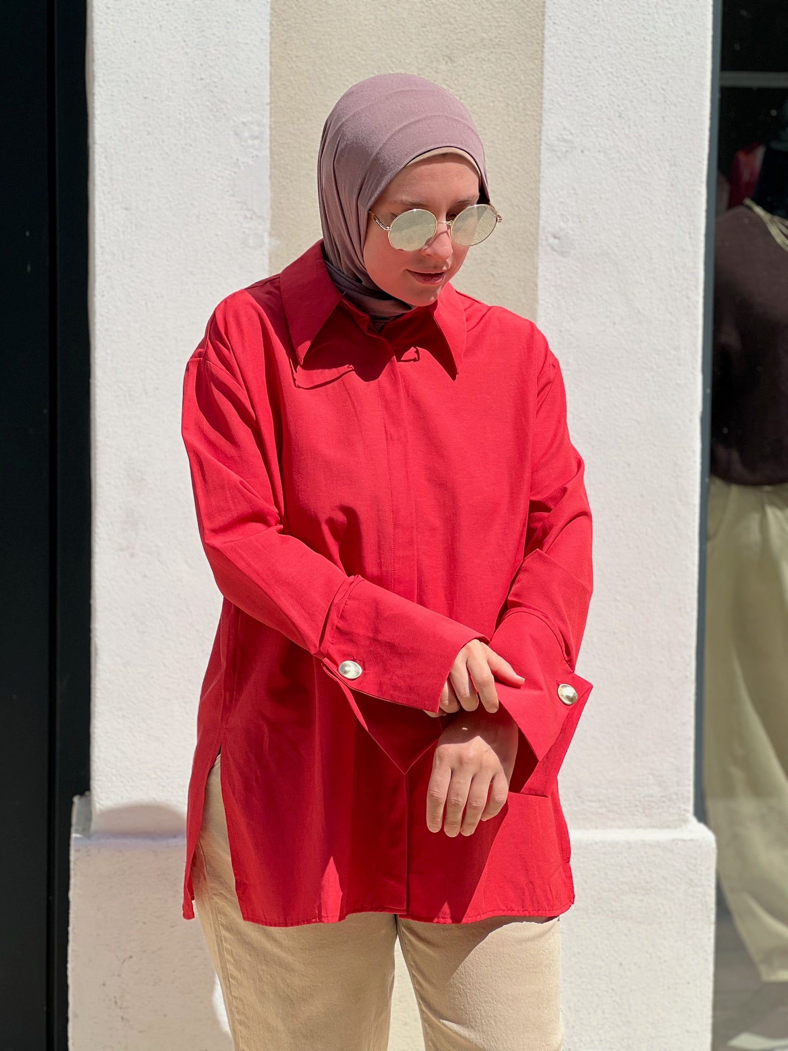 Chemise DONNA rouge