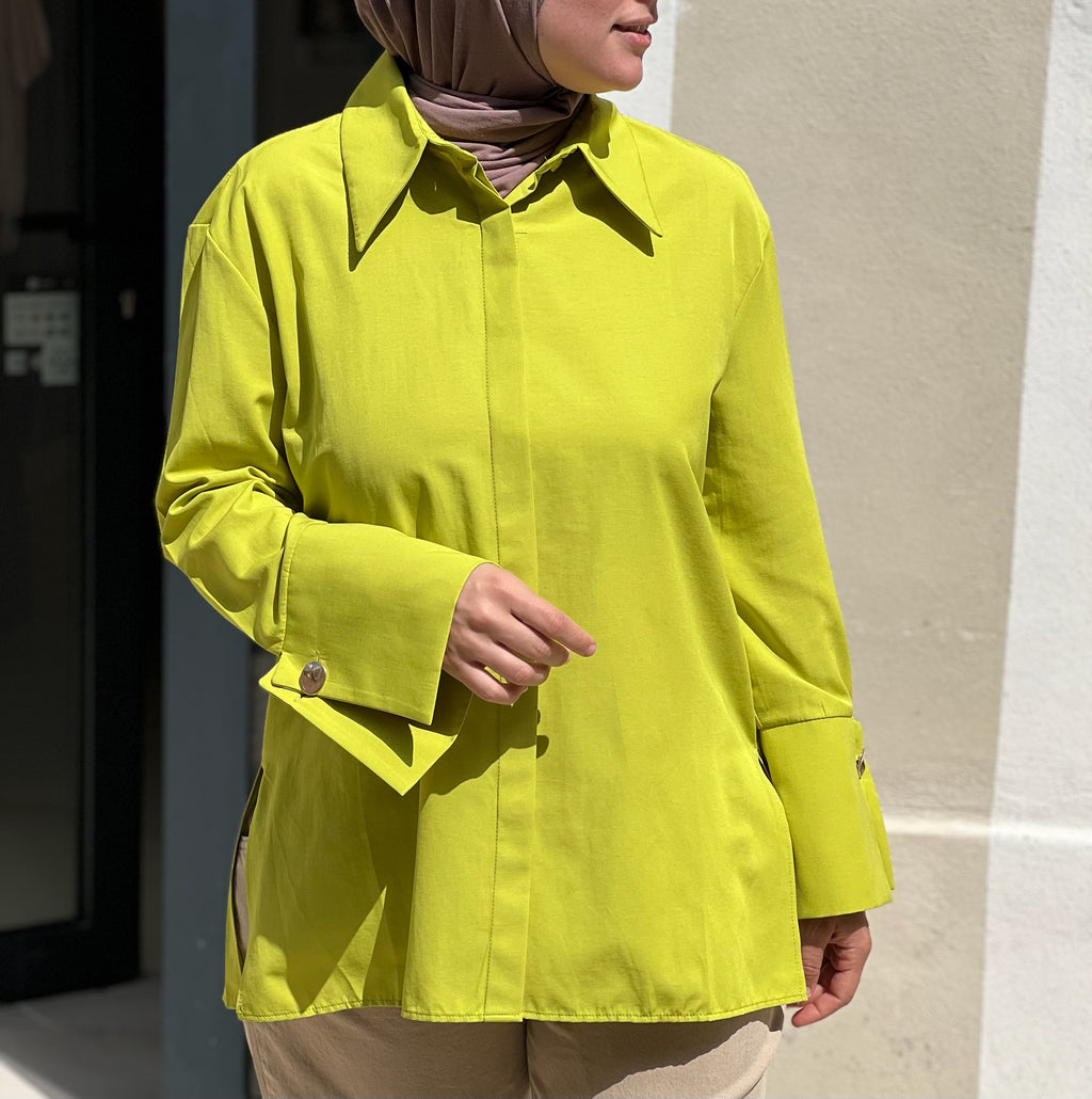 Chemise DONNA lime