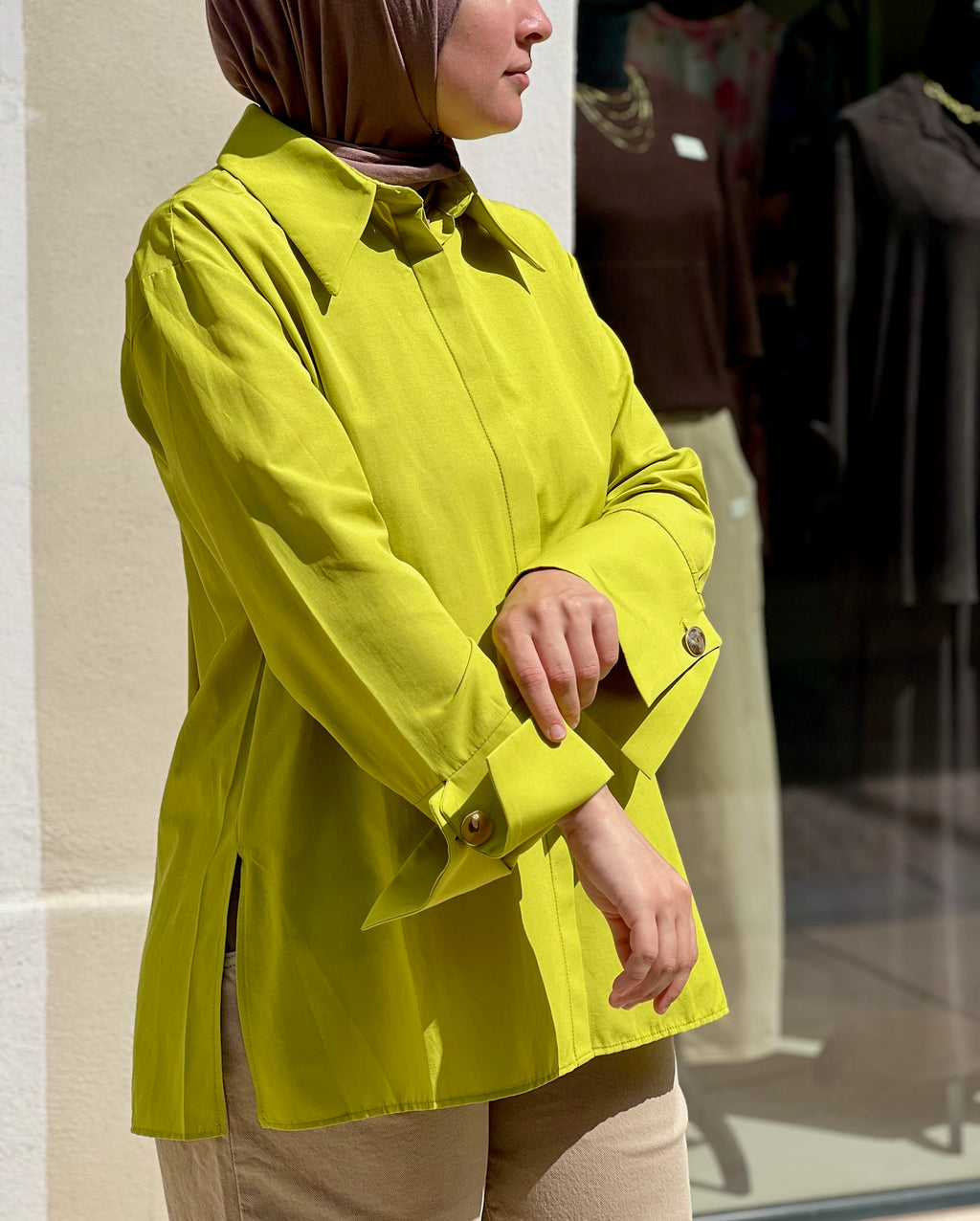 Chemise DONNA lime