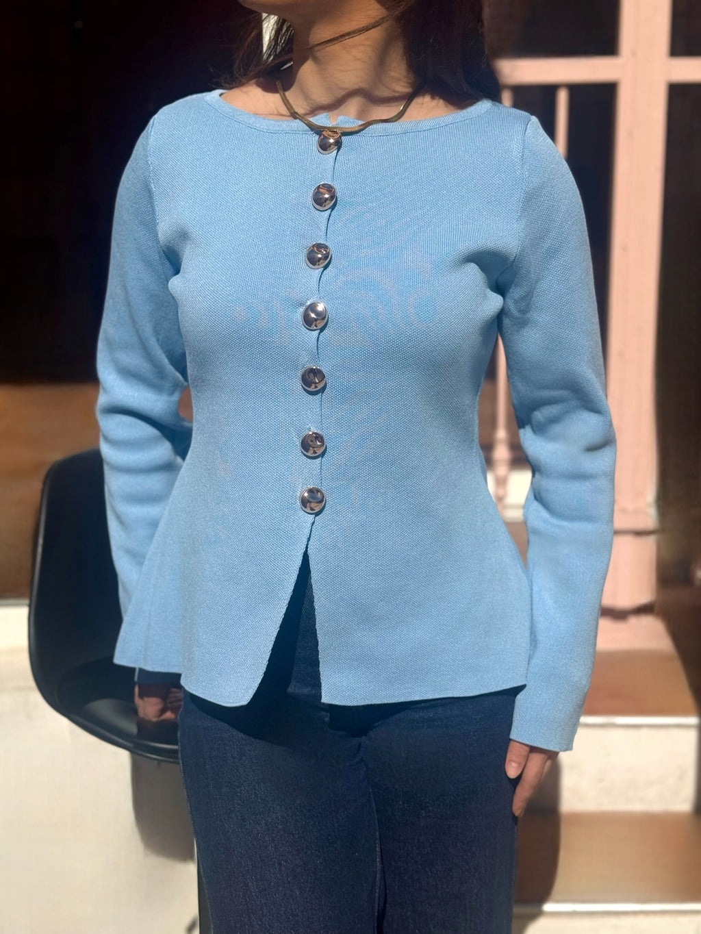 Gilet CAPRI bleu clair