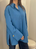 Chemise DONNA bleu